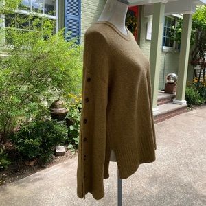 Madewell Wool Sweater with Button Down sleeves